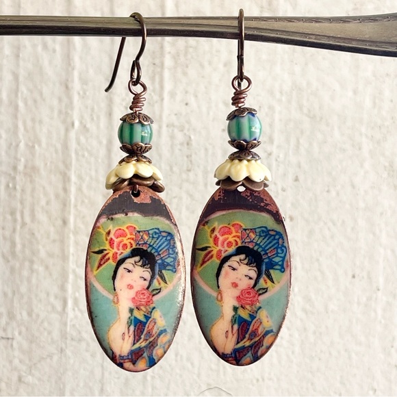 ARTISAN Earrings “Bailaora Flamenco” - Dangles - Picture 2 of 12
